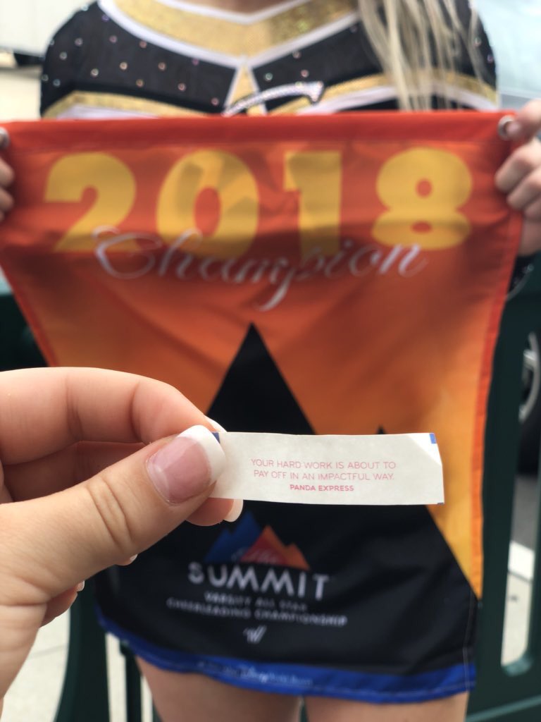 UltimateClimb's tweet photo. 7. The fact that we now know the Panda Express by WWOS is magical and their fortunes DO come true. #twoteamsthisseason
#OurFavoriteThingsAtThe2018Summit https://t.co/M7TZITgZaQ