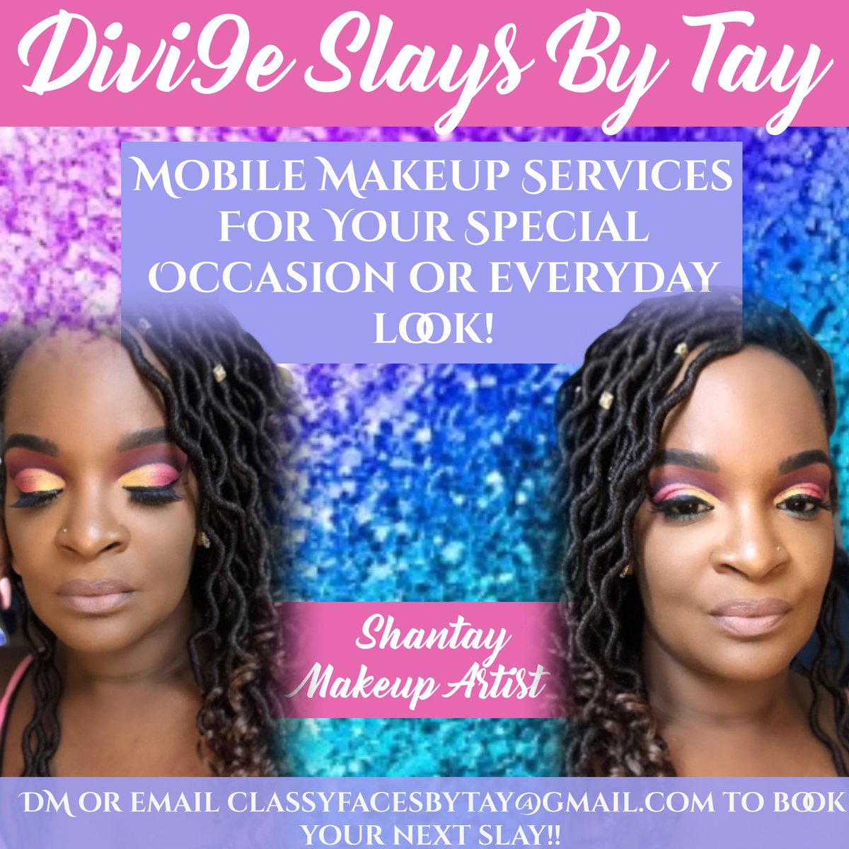 Divi9elyTay's tweet photo. Mother’s Day is coming up! Your special occasion (whatever it may be) is too!!! Holla at ya girl!!! I got you!!!!! ☺️☺️😘  #makeupartist #makeup #mua #georgiamua #undiscovered_muas #undiscoveredmuas #melaninmakeup #islayfaces #divi9elytay #makeupaddict #ilovemakeup https://t.co/3P1Ae0ePiv