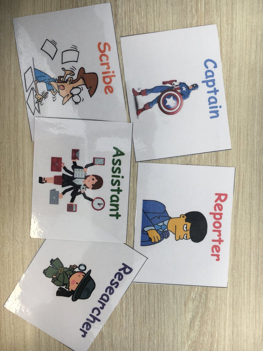 Clever resources for allocating students a role when working in groups. #acuedu_p