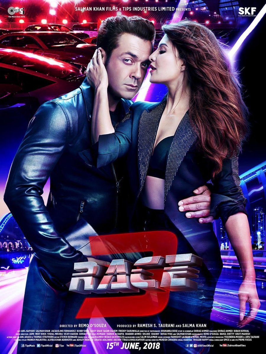 The Race takes an interesting turn! Here's the latest #Race3 poster ft. @Asli_Jacqueline & @thedeol! #Race3ThisEid @BeingSalmanKhan @RameshTaurani @SKFilmsOfficial @tipsofficial @remodsouza @SpiceSocial1