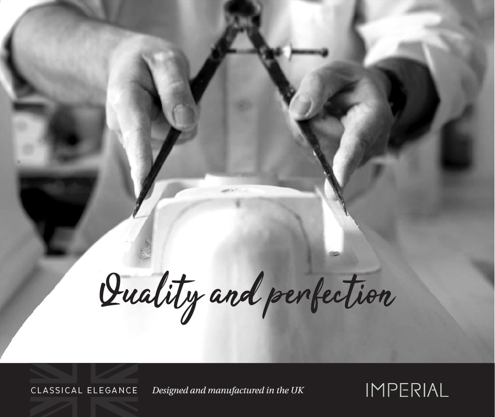 It's back to work for everyone at Imperial...continuing to do what we do best... #quality #perfection #handmade #british #craft #skill #bathrooms #traditionalbathroom #design #make #interiordesign #model #imperialbathrooms
