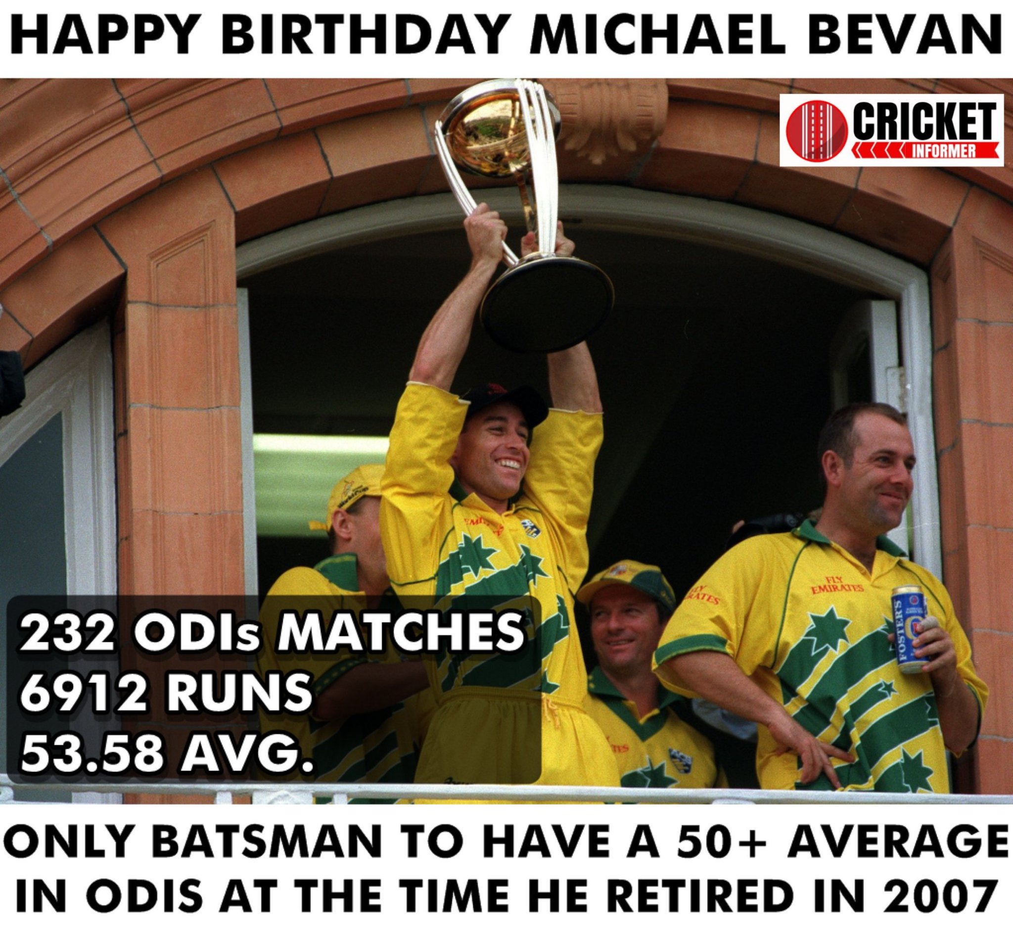 Happy Birthday Michael Bevan. 