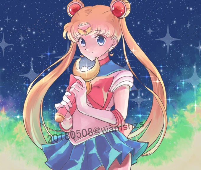 今日のれんしう。ムーン #セラムンイラスト部 
