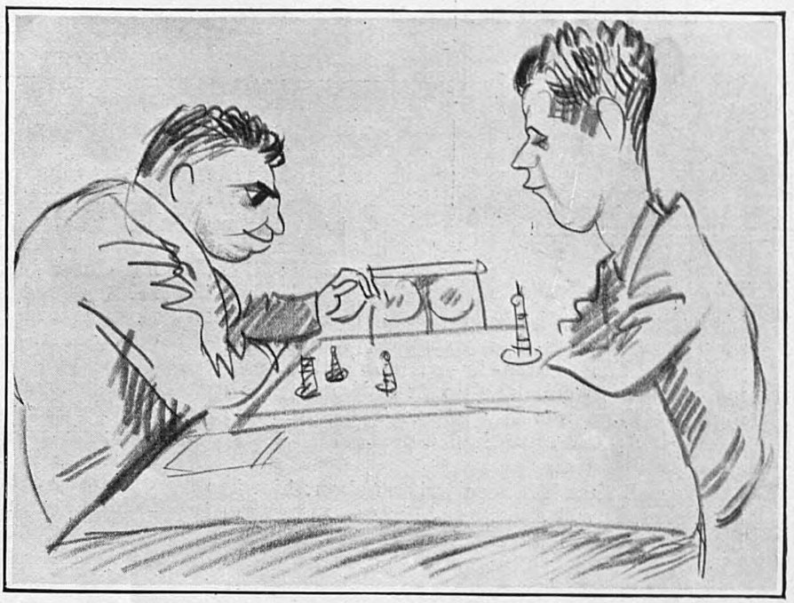 ChessMarginal's tweet image. Caricatures from London 1922. Reti-Capablanca, Bogoljubow-Rubinstein, Maroczy-Tartakower, and Marotti-Vidmar.
(Source: The Graphic, 19 August 1922) #chess