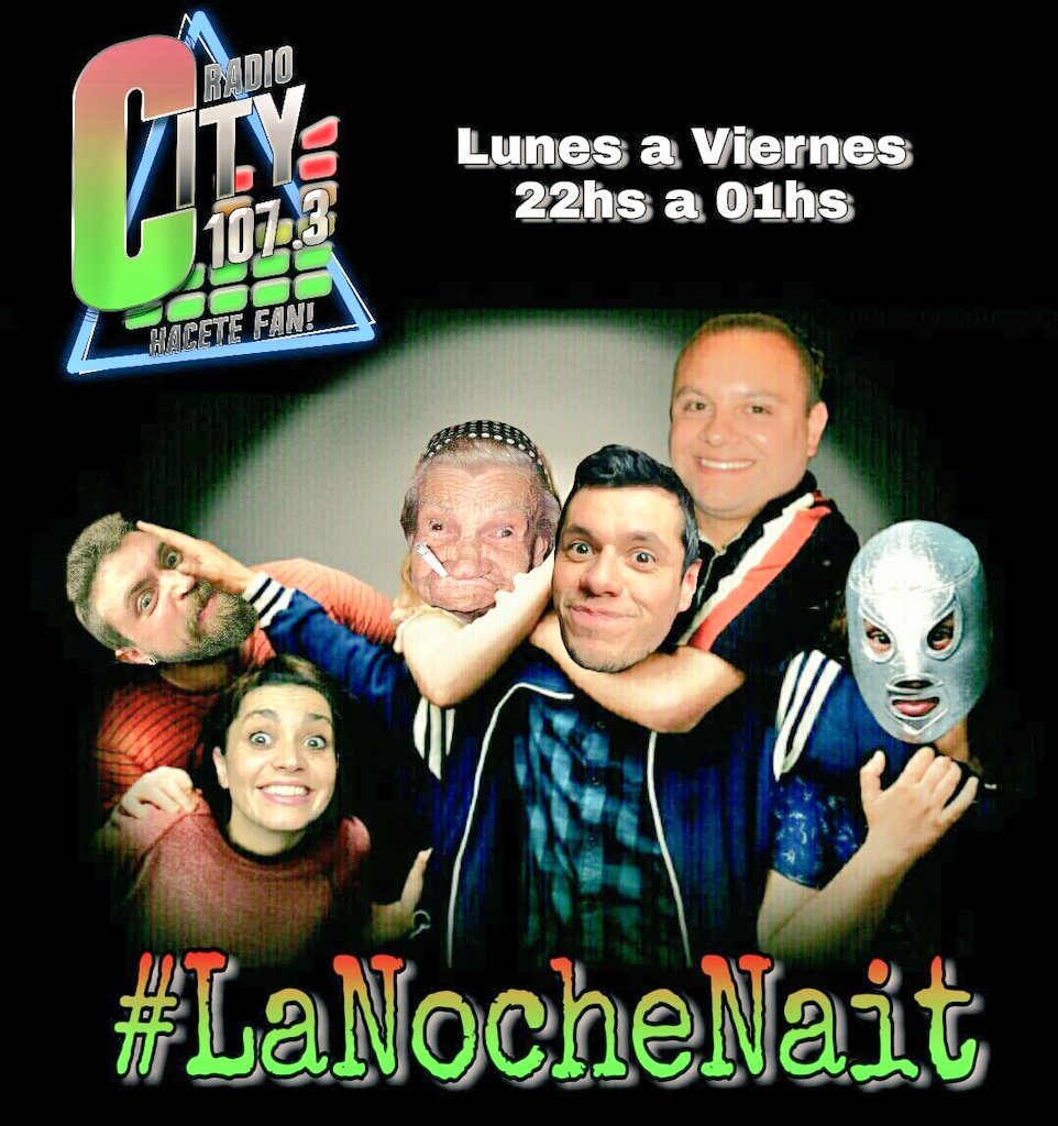 MiguensMercedes's tweet photo. Vuelve el dueño d las noches paranormales, d las fonoterapias, d las discos bizarras @hectorlocutor con #LaNocheNait Lunes 4/6 por @RadioCity1073 va a estar d L a V d 22 a 01hs gran equipazo @fermetilli @tasatasaok esto va a EXPLOTAR!! Todos a tuitear #HectorRossiEnRadioCity1073 https://t.co/VpTjbnaHuh