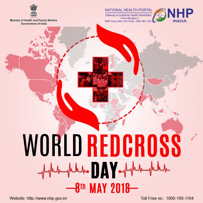 National Health Portal on Twitter: "This World Red Cross Day, let us pay tribute to the volunteers for their unprecedented contribution to the people in need. Know more: https://t.co/2OZUgcG0Gv #WorldRedCrossDay #SwasthaBharat #NHPIndia #