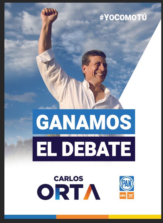 bernardoglz's tweet photo. ¡Muchas felicidades @CarlosOrtaC! Sin duda alguna, con las mejores propuestas ganaste el #DebateSaltillo #TuFuturoImpORTA #Elecciones2018 #PiensoYVoto #DebatesMx #CarlosOrta https://t.co/VIWUDQYUau