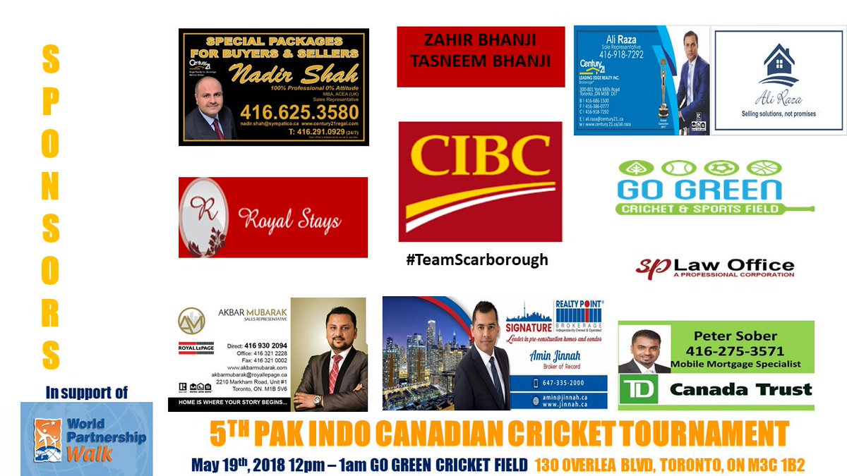 MushtaqBhimani's tweet photo. We extend our sincere appreciation to our sponsors, without whom its impossible to organize an event. We highly recommend to support these community minded organizations.@WPWalk @Imranjivraj @MichelleWay_1 @realtornadirsha @AkbarMubarak @aminjinnah @Raza_Realtor @ShahzaibMayani https://t.co/un6IUwwFKW