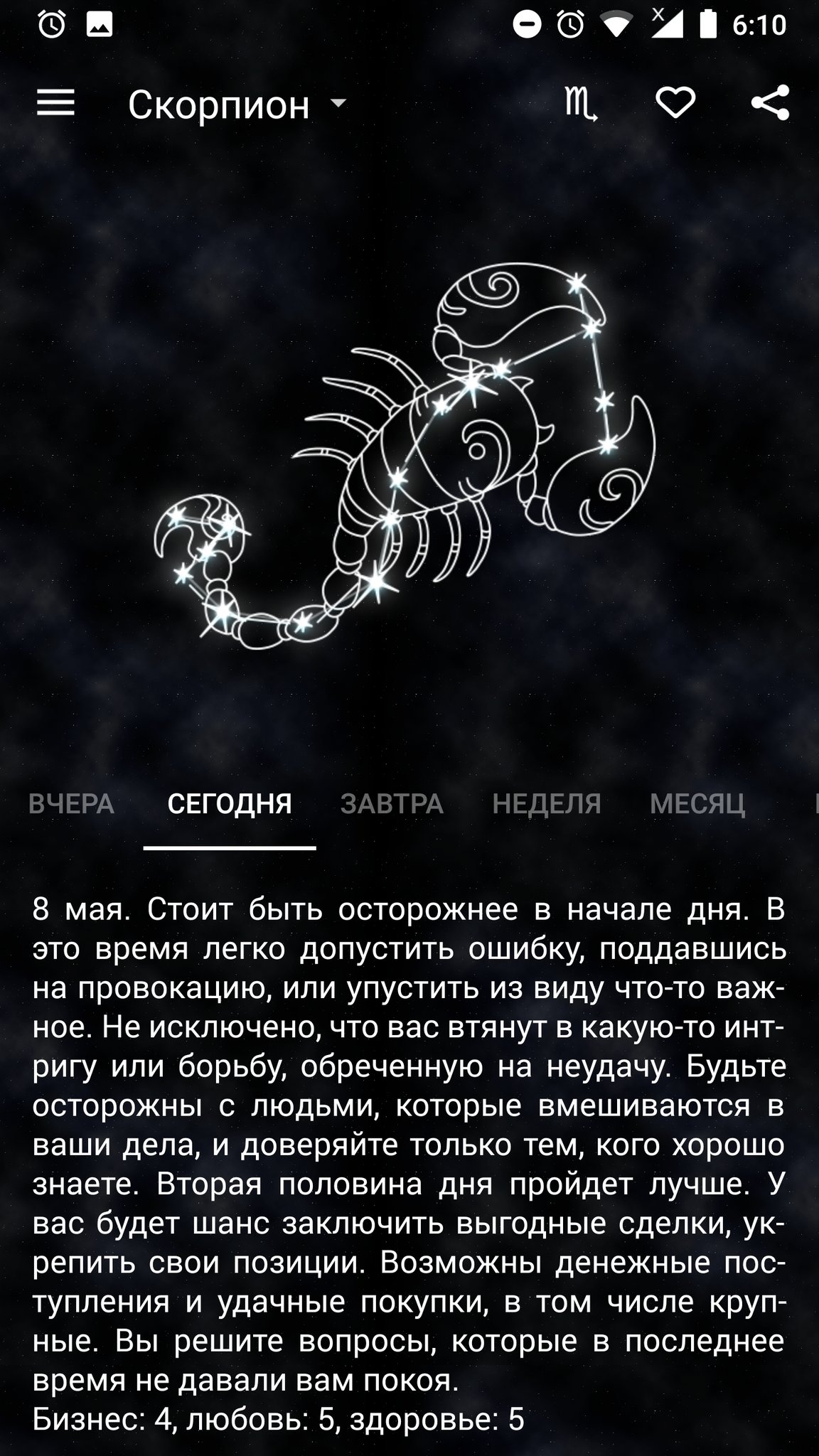 Знак зодиака Скорпион