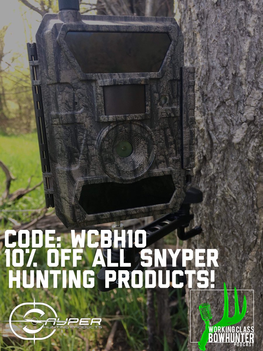 WCBOWHUNTER's tweet image. Use this code for 10% off All @HuntingSnyper products. Do it soon the season will be here before you know it. Code is WCBH10 #WorkingClassBowhunter #SnyperHuntingProducts