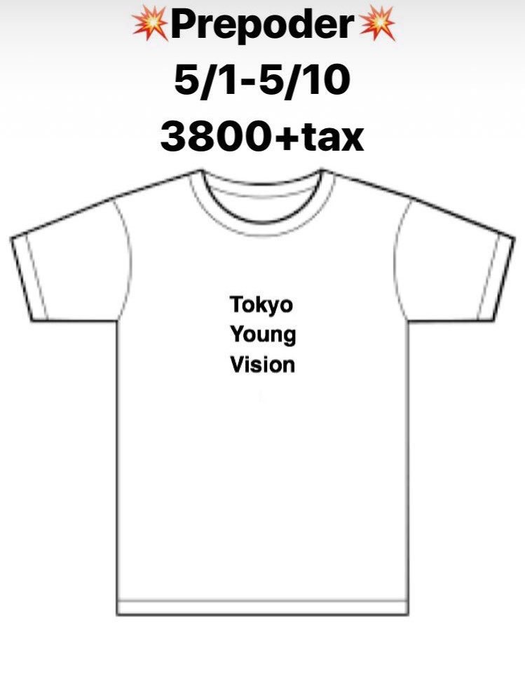 Prepoder】5/1-5/10 TYV Original T-Shirt (White) by MIKE. ¥3800+tax