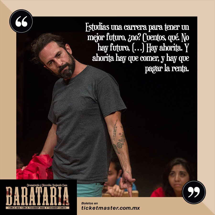 En el teatro encuentras lo que buscas para tu País. 

<a href="/BaratariaTeatro/">Barataria</a> #ÚltimaFunción 
Miércoles 8:30pm <a href="/ForoShakespeare/">Foro Shakespeare</a>