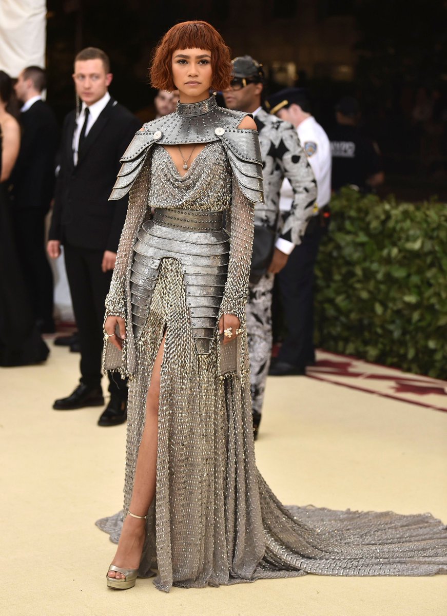 Is that @zendaya or joan of arc? the #spiderman star looked fab on the ...