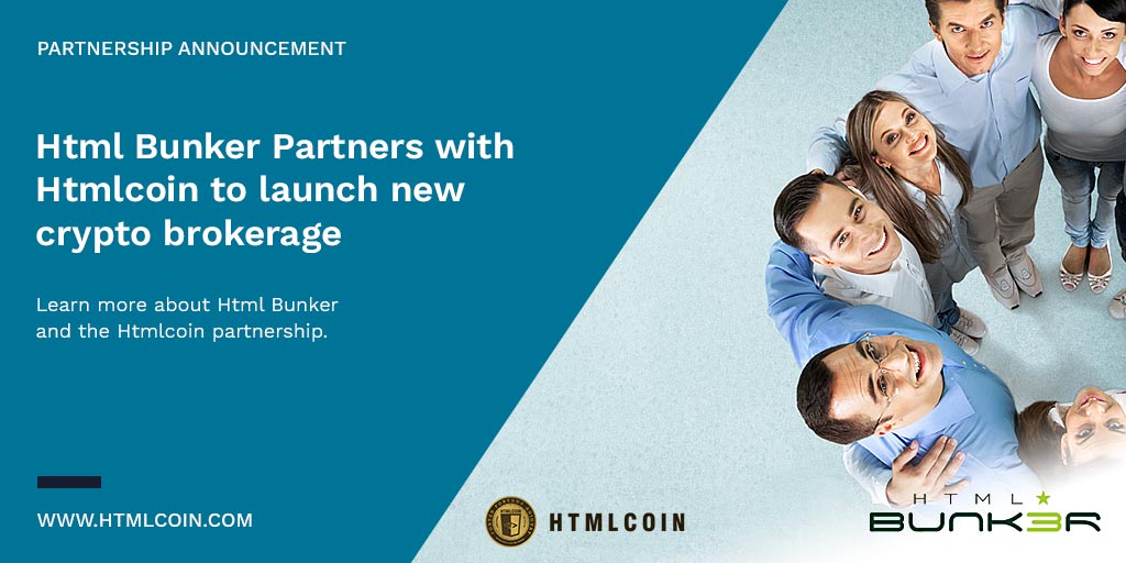 HTMLCOIN's tweet photo. Htmlcoin partners with Html Bunker, the first brokerage in the world dedicated to Htmlcoin. At least 20 different trading pairs will be made available with @htmlcoin. Visit 
https://t.co/akCEU08Z1N https://t.co/yf2qbu8AgU