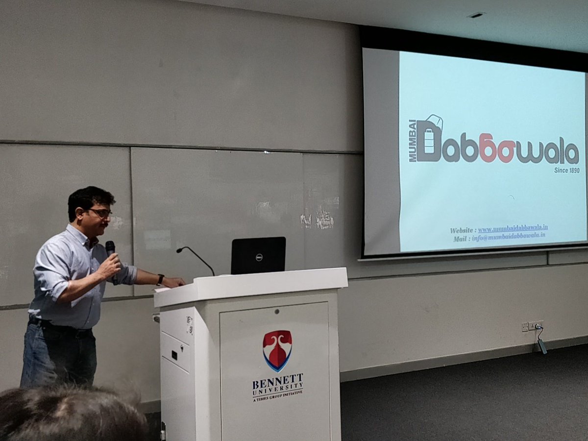 mmathur2002's tweet photo. Session by #Mumbai Dabbawala @bennettuniv @UNOmaha @AjayBatra1 https://t.co/wKUCJxFUXR