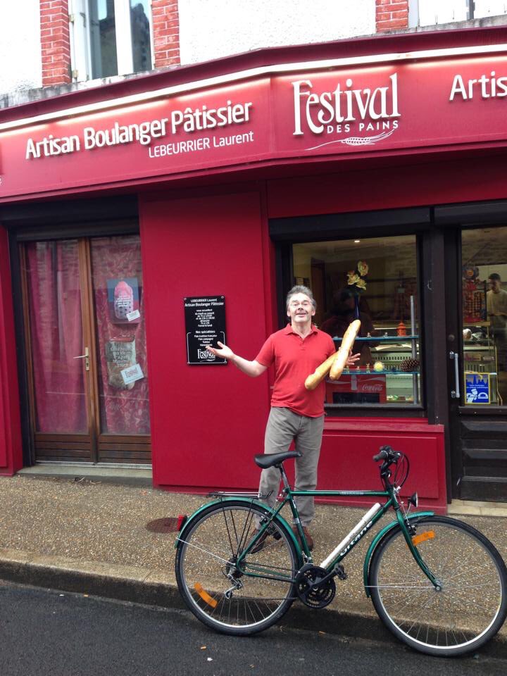 windmillchat's tweet photo. Freight trains, a lift home from a party on a milk float, sailing a Chinese junk round the Great Barrier Reef!  Perfect!

What is the most unusual form of transport you have been on? 

Here’s producer Steve about to steal a French man’s bicycle #Stafford #radio #wdyt #milkfloat https://t.co/O7Z9ur70q3