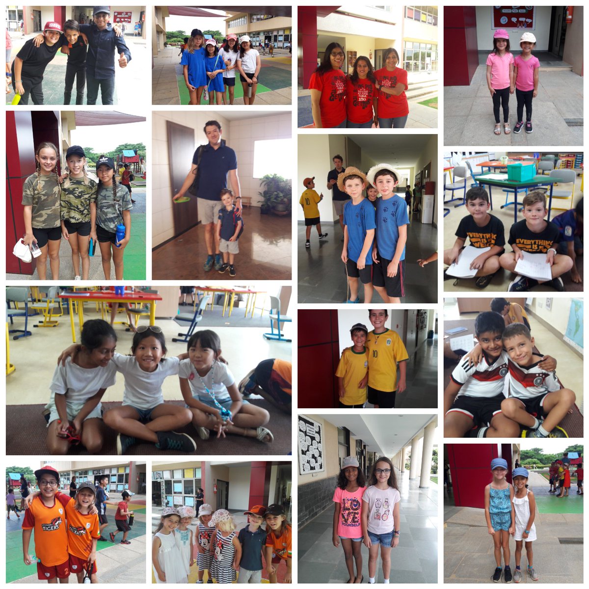 MariaCHamblin's tweet photo. Seeing double and triple at twins day! Part of spirited learners week organised by the PYP student council to raise money for a P8 student as part of his exhibition. #SISpypx #SISAction #studentcouncil https://t.co/9INJ16EgoR