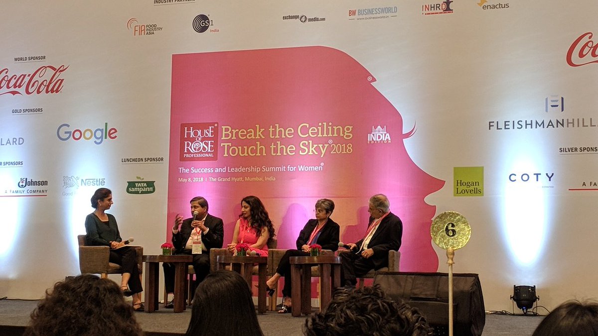 '50% of world should be run by women. 50% of homes should be run by men' @iyerkrish speaking at #breaktheceiling India edition. @walmartindia