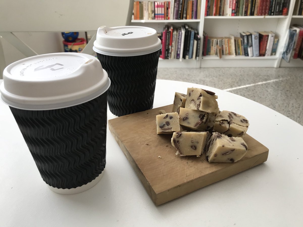 BucketsofDough's tweet image. When friends bring coffee, it’s only right you supply the cookie dough #bucketsofdough #EmyMac