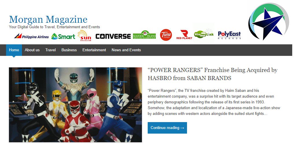“POWER RANGERS” Franchise Being Acquired by HASBRO from SABAN BRANDS morgan-magazine.com/2018/05/08/pow…