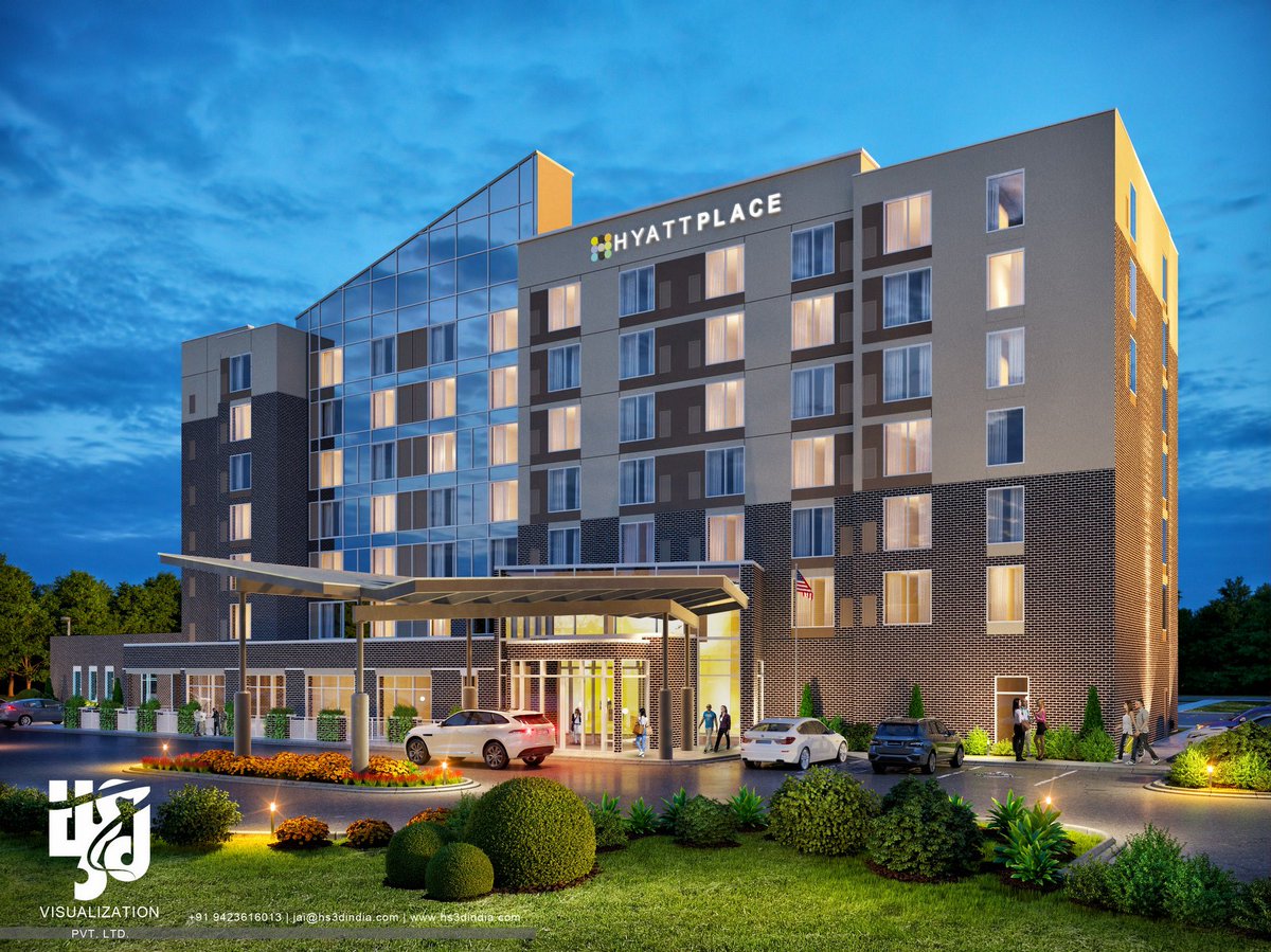 hs3dindia's tweet photo. LAVISH DESIGN 3D DUSK RENDERING OF #hyatthotel #3DOUTSOURCING #hs3dIndia #cgi #archdesign #archilovers #architecture #archstudent #architizer #hyattplace #hyatthotel #hyatt #luxuryhotel #hyatthouse #hoteldesign #besthotel #3drendering #3dexteriordesign #duskrendering https://t.co/755NfjIqIK