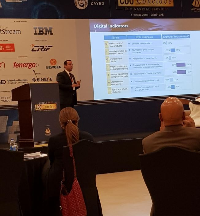Fenergo's tweet photo. We're delighted to be gold sponsors at the Middle East #COOConclave in Financial Services 2018. Join Fenergo's Seán Moore at the event where he be available to answer all things #KYC, #AML &amp; #Regulatory #Compliance @mooreseang https://t.co/wfwY6MjK67