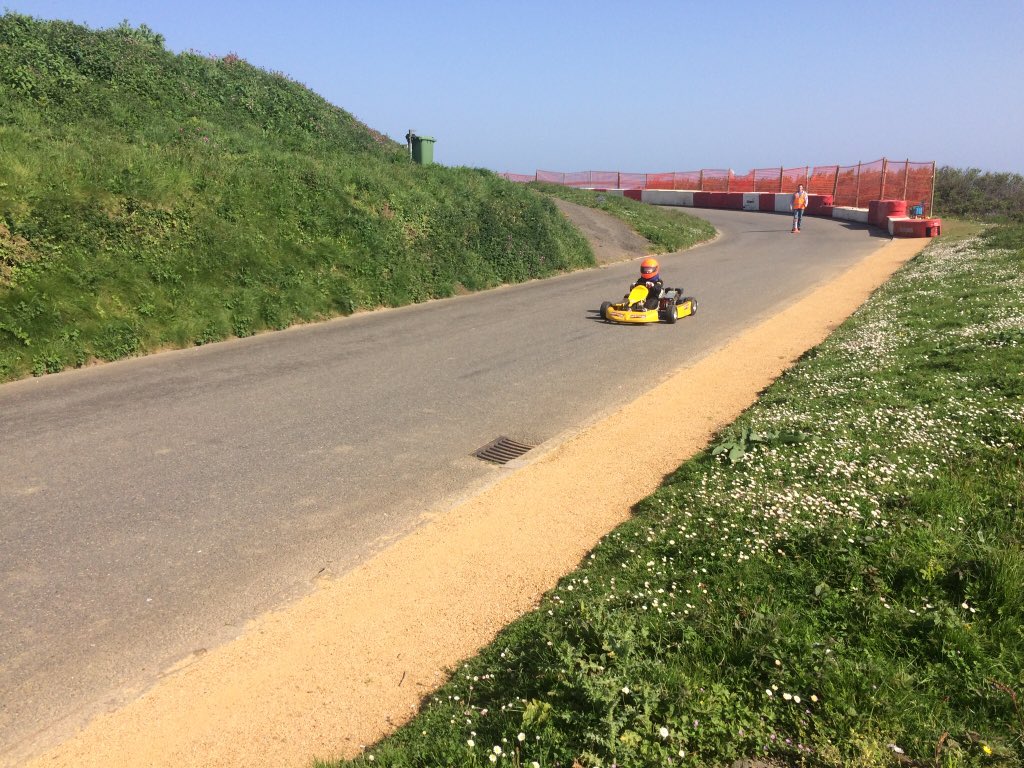 99percenttrue's tweet photo. A great Sunday with @JsyKartClub on a trial morning. Lovely welcome &amp; beautiful day. Bit different for today’s track walk. #karting #jerseyci #activejersey https://t.co/nVJbZkWeMZ
