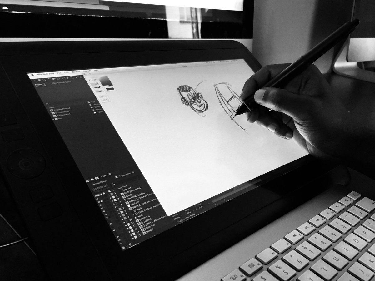 Let the Wacom cintiq tablet grace your work space this #techtuesday. It makes our work easier with drawing 2d animation characters and fastens the production process. What’s your take? @wacom @visualgraphc @itsnicethat @tbwa_uganda Tag an artist #animation #greatgraphics