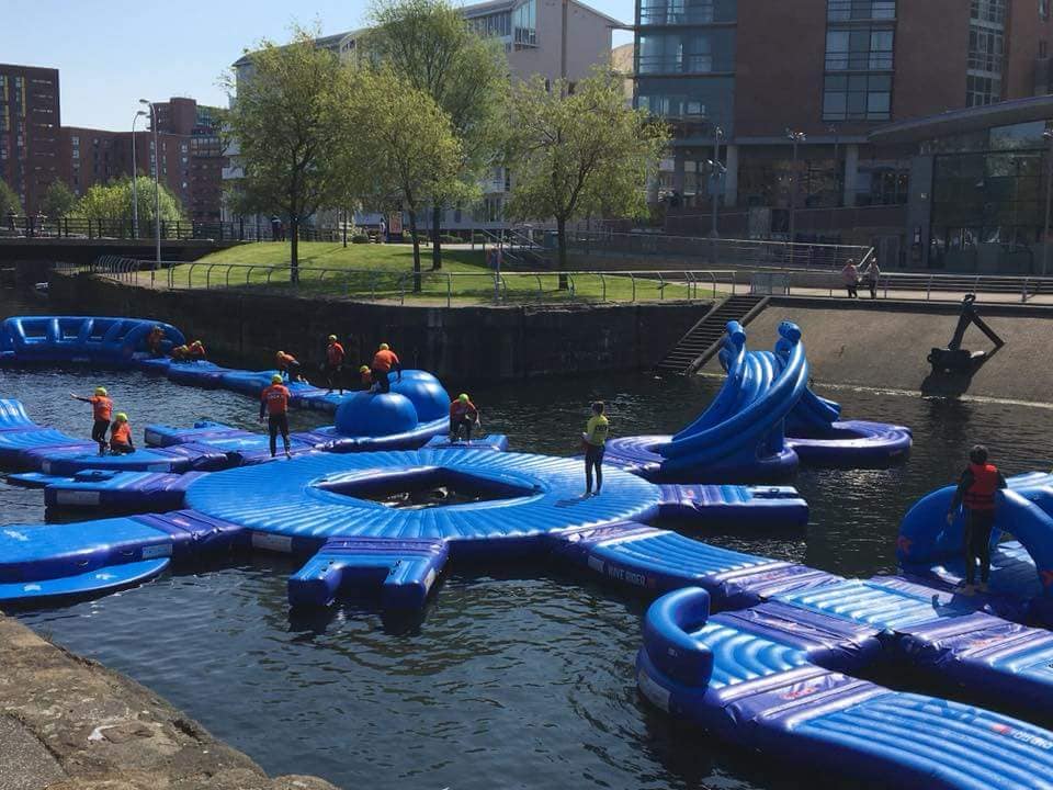 Company director Ant had 2 days working in Liverpool docks! He was running training provided by WSA ‘water skills academy’ - safety and rescue training for the aqua park and wakeboard park staff.
#wsa #waterskillsscademy #liverpool