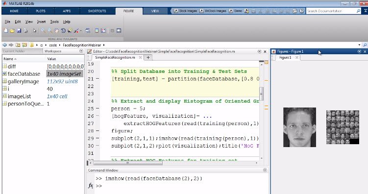 MATLAB's tweet image. Learn how to use face recognition with MATLAB ow.ly/n7ZC30jSmsw #facerecognition #tutorial #video