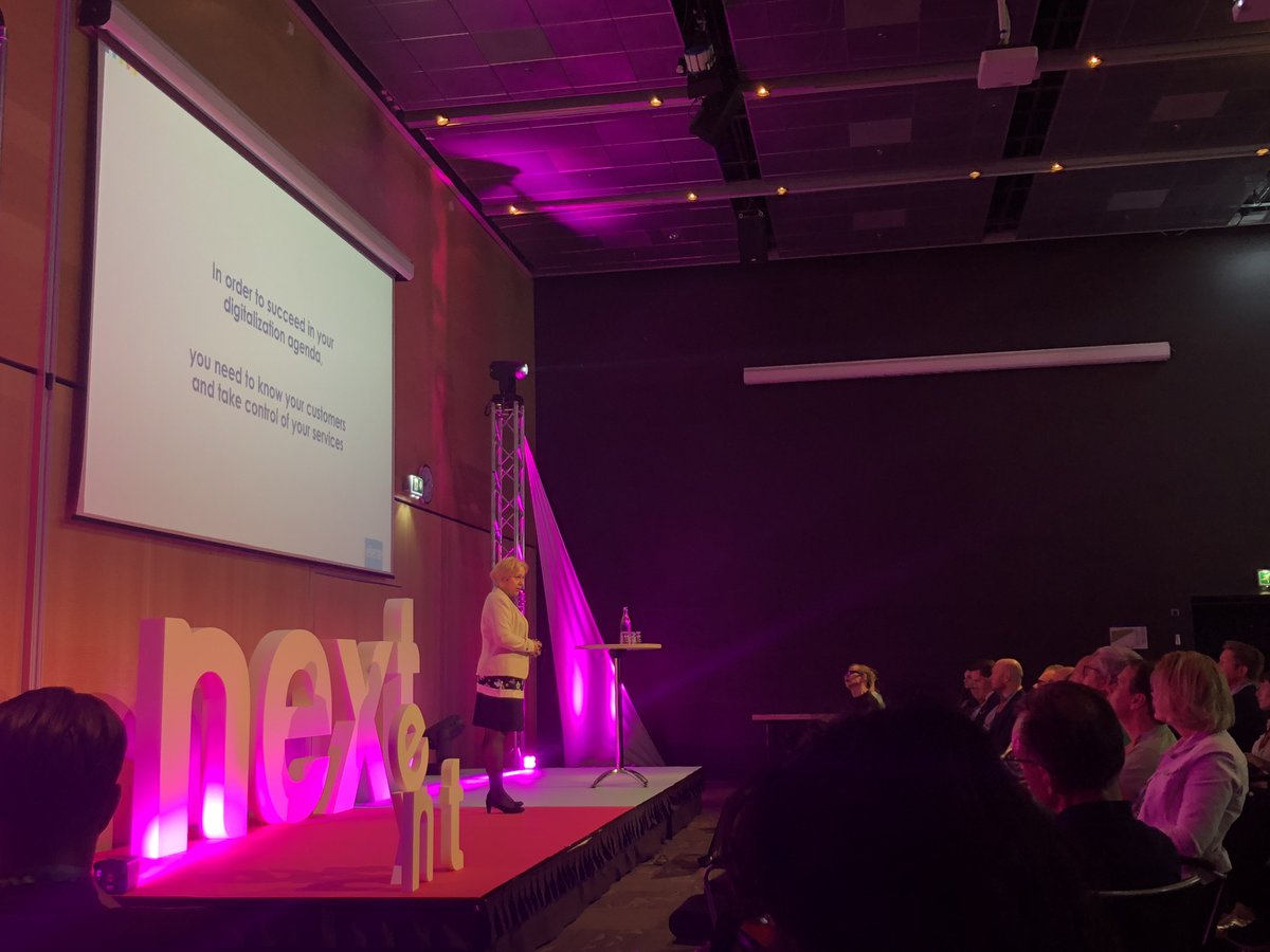 Efecte's tweet photo. Efecte's @millakuosmanen on stage at #IDGNext talking about "Forget your customers - fail with digitalization". Recording of the session will be available soon :) #efecte #SimplicityasaService https://t.co/iNA1YmsZ3s