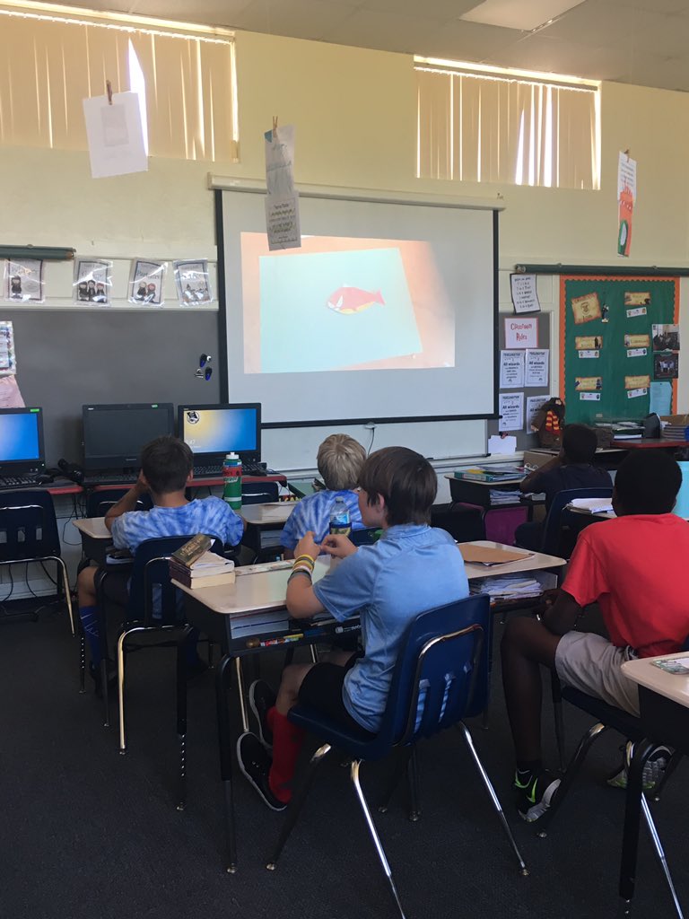 AutDeemerTeach's tweet photo. 5th Graders at Ortona El. proudly watching their "Scientific Method" presentations! 🎬So proud of all the hard work they each put into these detailed presentations! 👨‍🔬👩🏽‍🔬 #YouShouldHaveHeardTheVocabulary 🤗 https://t.co/LjdUVfGIdP