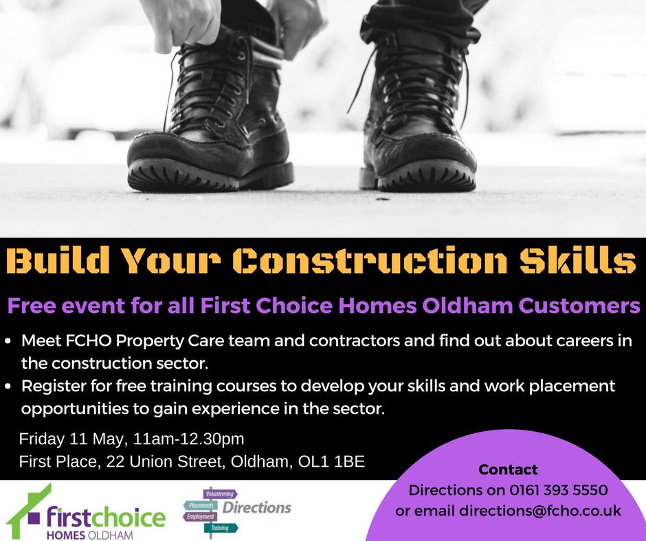 Interested in careers in the construction industry? FCHO customers, come along to our free event this Friday <a href="/FCHONeighbourhd/">FCHO Neighbourhoods</a>