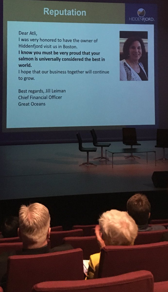 Salmon from the Faroe Islands has moved from receiving the lowest price to the highest price on the world market, largely due to a well designed reform, says Atli Gregersen from #hiddenfjord. #ArcticCircleFaroes <a href="/Tinganes/">The Government of the Faroe Islands 🇫🇴</a>