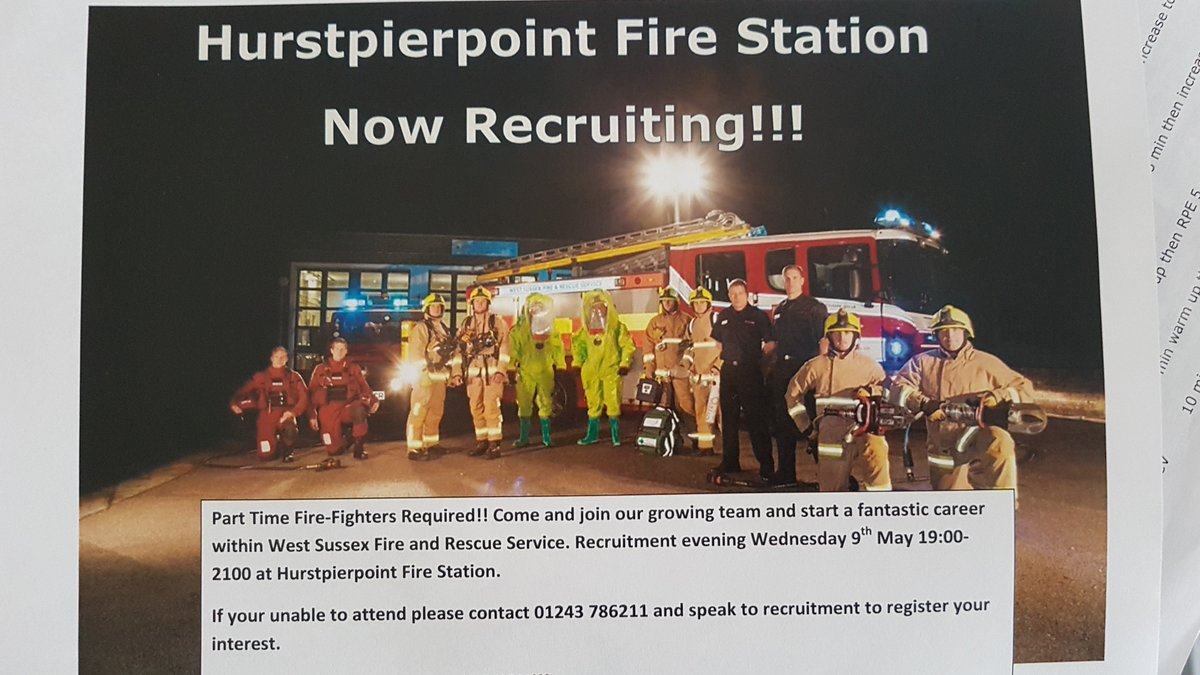 Looking forward to opening our doors tomorrow evening for our <a href="/WestSussexFire/">West Sussex Fire & Rescue Service</a> Recruitment Drive. Come on down to <a href="/WSFRSSTN60/">Hurstpierpoint Fire Station</a> Hurstpierpoint 1900 onwards to find out about becoming a Firefighter and protecting Mid Sussex #firefighterjobs #midsussex <a href="/midsussex_times/">Mid Sussex Times</a>
