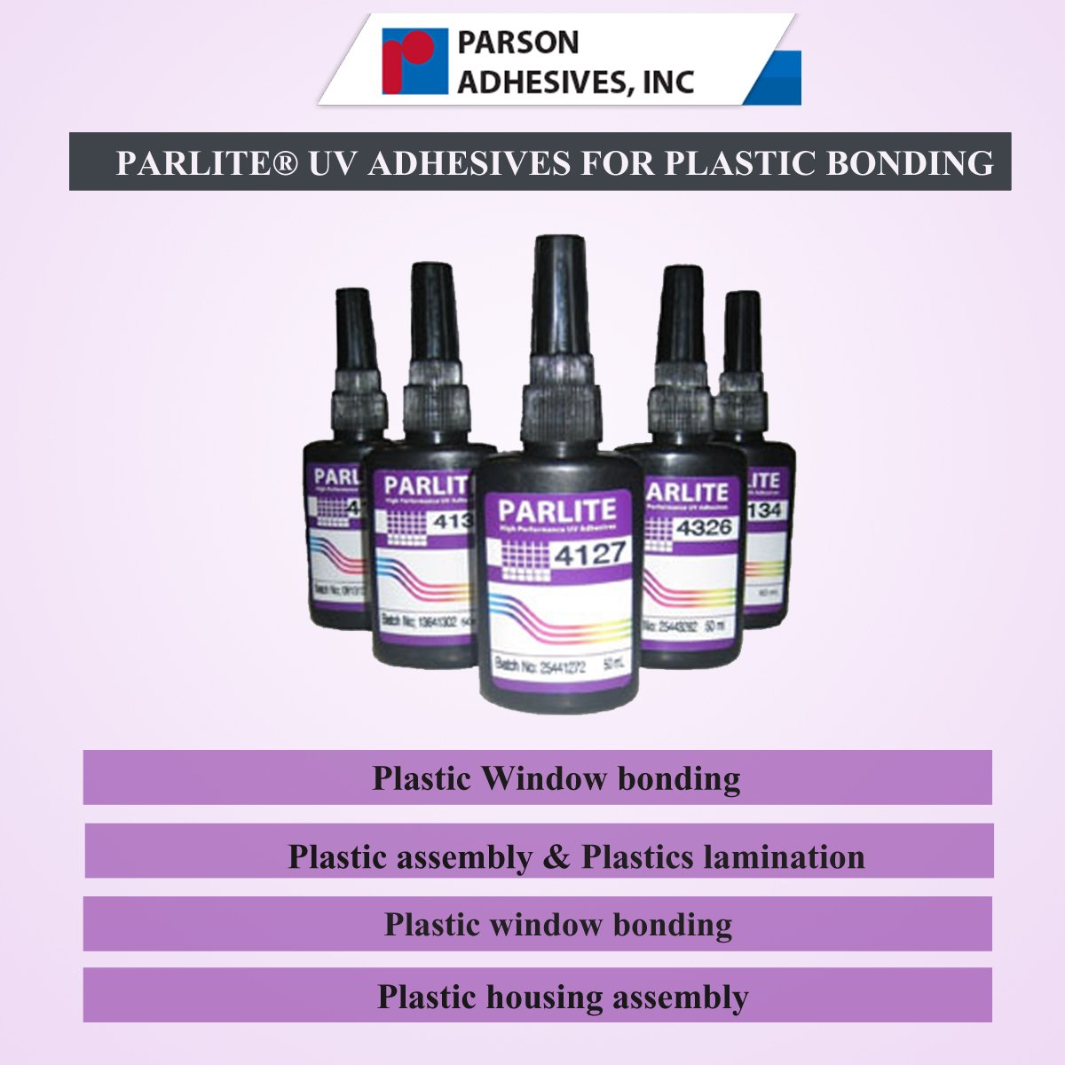 UV Curable Adhesives - widely used in manufacturing of glassware, optical devices and medical equipment. 
Visit us @ParsonAdhesives : goo.gl/u9VH1q  
#IndustrialAdhesives #AnaerobicAdhesives #EngineeringApplications #ParsonAdhesives