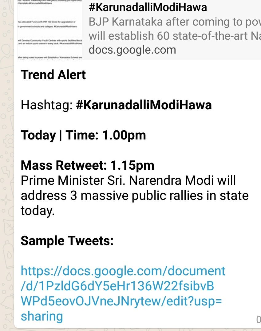zoo_bear's tweet image. Paid Trend Alert : Requrst you to trend #KarunadalliModiHawa from 1.00pm as Prime Minister would be addressing 3 rallies. We would need more volunteers to make sure this hawa of Hawabaaz reached other parts of the country.