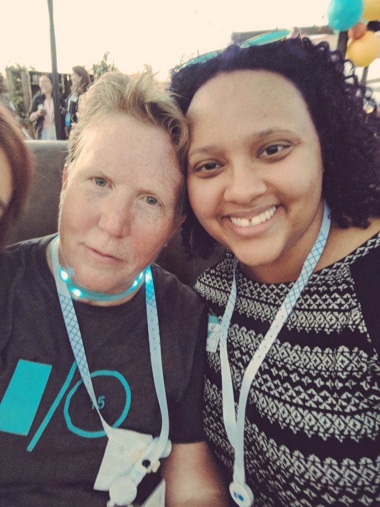 nomadtechie's tweet photo. Did somebody say #io18  #fempire? Thank you @WomenTechmakers leadership team - @lateeshathomas @Melrmoon @nataliaenvy for hosting yet another amazing evening of pre-i/o awesomeness. You all rock my WTM socks ;-) https://t.co/TVweB5z5CP