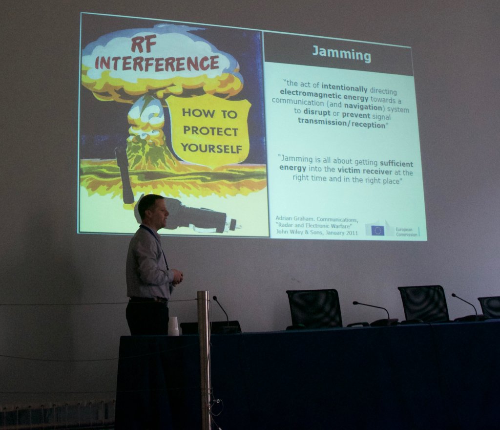 Daniele Borio from the #JointResearchCentre - JRC of the European Union is talking about #GNSS #Jamming, #IntentionalJamming and #Interferences: a relevant threat in today's world! <a href="/EU_GNSS/">EU_GNSS</a> <a href="/NavSAS/">NavSAS</a> <a href="/GNSSESCAPE/">ESCAPE Project</a>