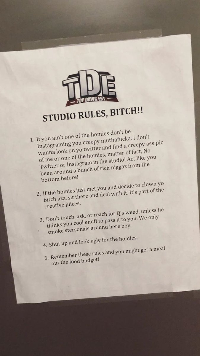 vince_arias's tweet photo. ππππ #StudioRules https://t.co/74F53pDMhT