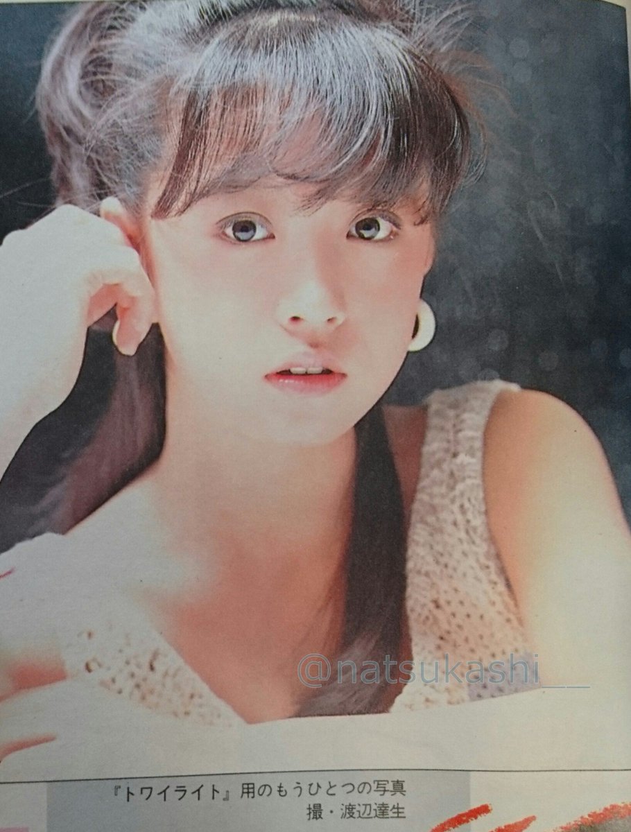 中森明菜『トワイライト～夕暮れ便り～』用のもうひとつの写真 週刊