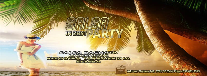 Zondag 13 mei VRIJ DANSEN VAN 17.00 TOT 22.00 UUR
Salsa ,Bachata, kizomba, dansen.
ENTREE €3,00
BIJ EETCAFE 12 AMBACHTEN ZEIST
DELEN, DELEN, DELEN