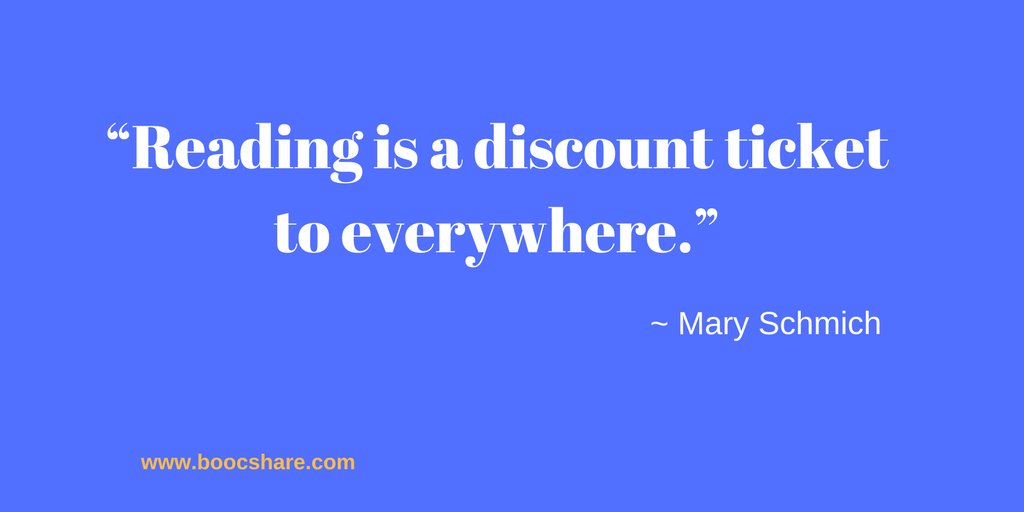 “Reading is a discount ticket to everywhere.” – Mary Schmich #amreading #ReadATWC