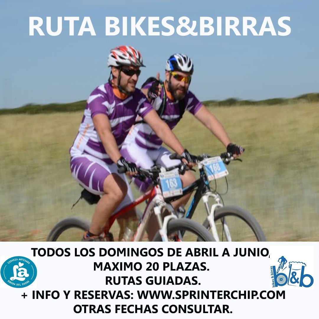 Rutas para disfrutar. Llévate de regalo el estuche de Cervezas Artesanas de Cervezas La Pucelana. sprinterchip.com cervezasla.es (Fechas disponibles 20 y 27 Mayo. 17 Junio)