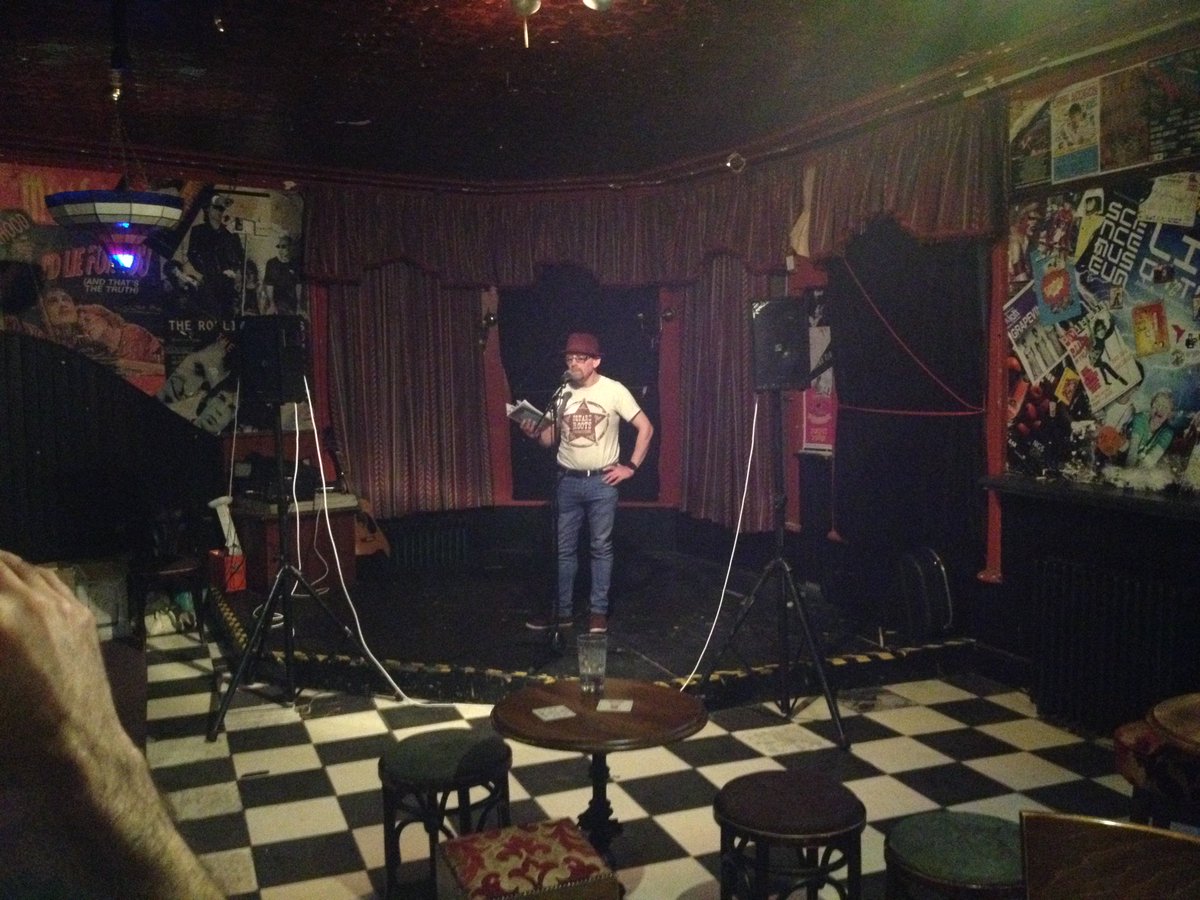 R82FILMS's tweet photo. Last night fantastic was @TrashArtsEvents open mic night. Got the chance to do improv stand up and see great acts like @duvagin, poetry, spoken word and even some great blues playing. A must see event at the loft. Host Omar is a legend who's natural beat and vibe is infectious https://t.co/j8pHc88tL5