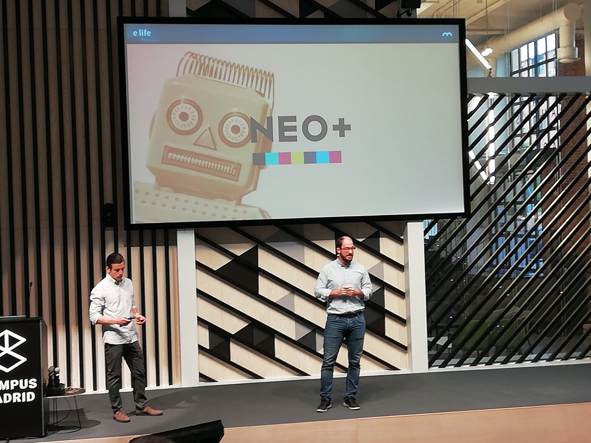 neolabels's tweet photo. Nuestros compañeros de @marengodigital nos hablan hoy de #Inteligenciaartificial y comunicación junto con @ElifeEspana en @CampusMadrid https://t.co/8KRsdDisLr