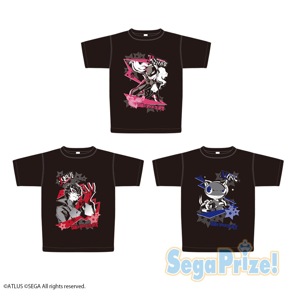 プライズ】「ペルソナ5」からTシャツが登場！「主人公」、「高巻杏 