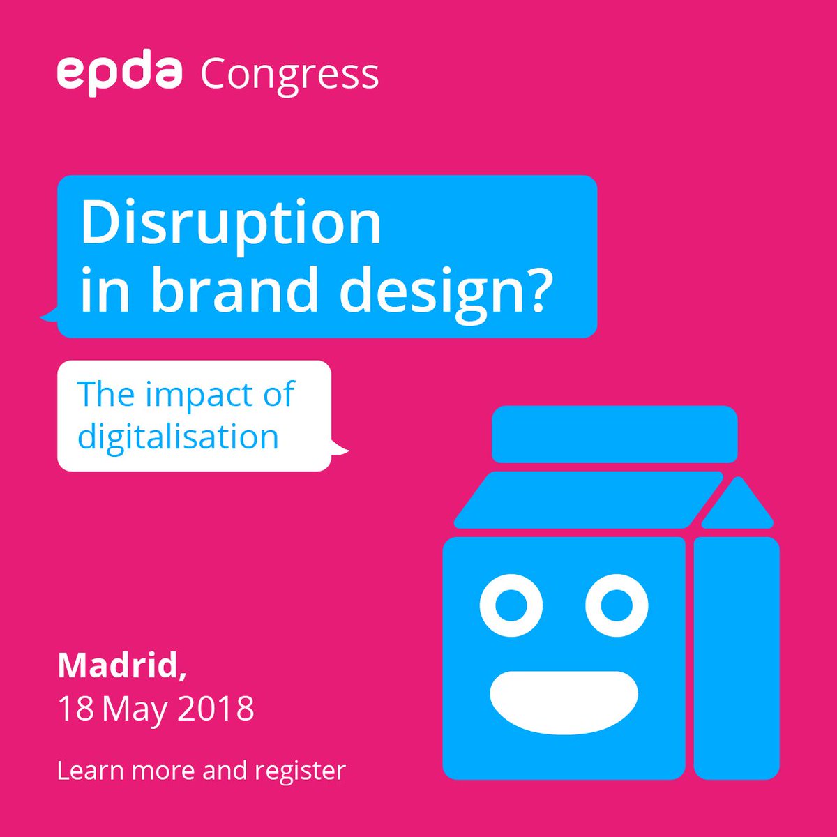 european brand & packaging design association (@epda_design) on Twitter photo Read about #MadridEPDACongress in the Spanish advertising scene. We are looking forward to a great event next week. Thank you <a href="/elpublicistacom/">El Publicista</a>!
elpublicista.es/profesion/madr… Read about #MadridEPDACongress in the Spanish advertising scene. We are looking forward to a great event next week. Thank you <a href="/elpublicistacom/">El Publicista</a>!
elpublicista.es/profesion/madr…