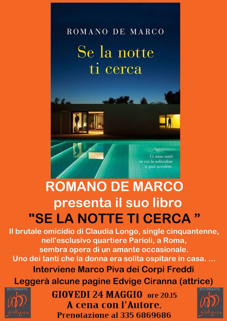 pivacorpifreddi's tweet image. Sarà #romanodemarco @edizpiemme il prossimo ospite della rassegna #corpifreddi al ristorante #giallozucca di #mantova