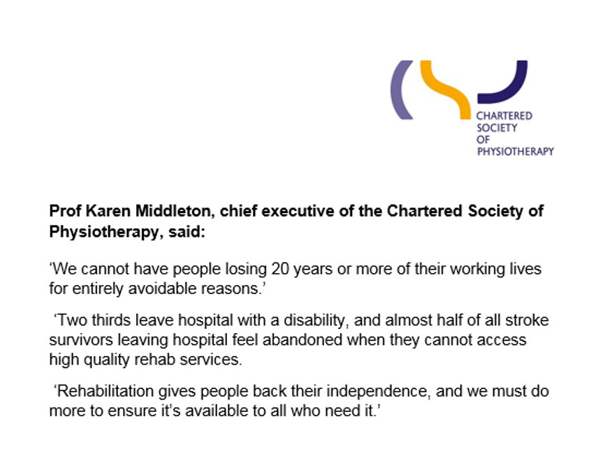 Our response to <a href="/TheStrokeAssoc/">Stroke Association</a> findings which showed that a lack of rehab is putting stroke survivors' recovery at risk:
dailymail.co.uk/health/article…